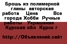 Брошь из полимерной глины, авторская работа. › Цена ­ 900 - Все города Хобби. Ручные работы » Украшения   . Курская обл.,Курск г.